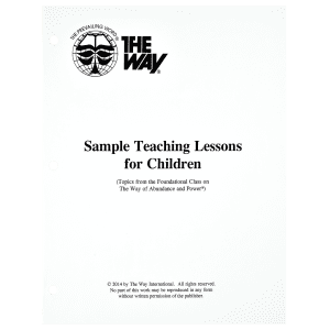 Sample Teaching Lessons for Children