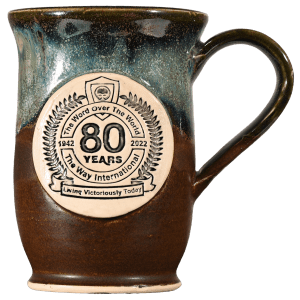 Handcrafted 80th Anniversary Stoneware Mug