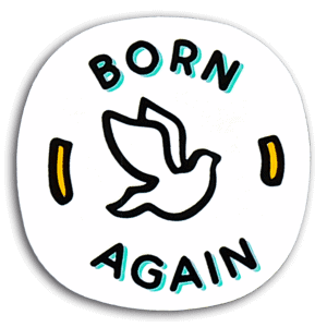 Born Again Dove Sticker