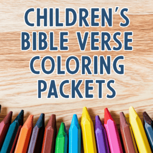 Children's Bible Verse Coloring Packs